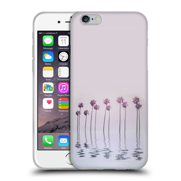 LebensArt Pastels Water Palm Trees Soft Gel Case for Apple iPhone 6 / iPhone 6s