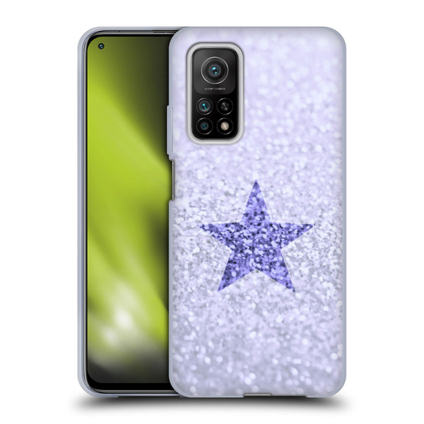 Monika Strigel Glitter Star Pastel Lilac Soft Gel Case for Xiaomi Mi 10T 5G