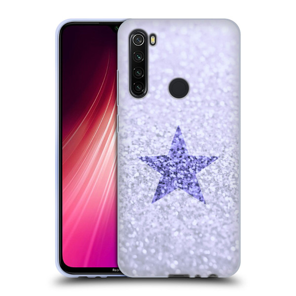 Monika Strigel Glitter Star Pastel Lilac Soft Gel Case for Xiaomi Redmi Note 8T