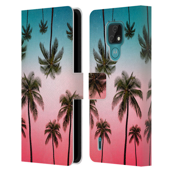 Mark Ashkenazi Banana Life Tropical Leather Book Wallet Case Cover For Motorola Moto E7