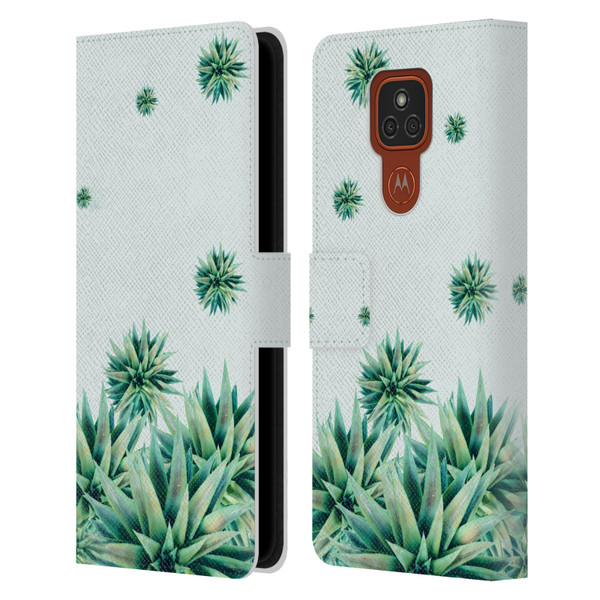 Mark Ashkenazi Banana Life Tropical Stars Leather Book Wallet Case Cover For Motorola Moto E7 Plus