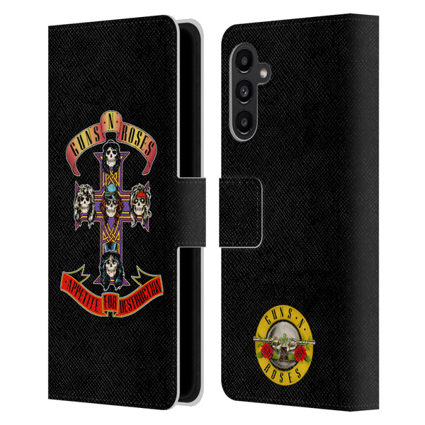 Guns N' Roses Key Art Appetite For Destruction Leather Book Wallet Case Cover For Samsung Galaxy A13 5G (2021)