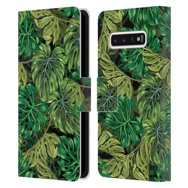 Mark Ashkenazi Banana Life Tropical Haven Leather Book Wallet Case Cover For Samsung Galaxy S10