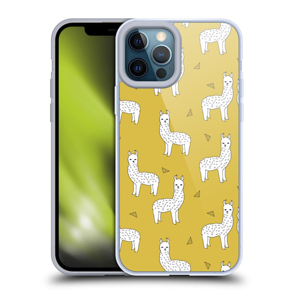 Andrea Lauren Design Animals Llama Soft Gel Case for Apple iPhone 12 Pro Max
