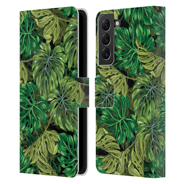 Mark Ashkenazi Banana Life Tropical Haven Leather Book Wallet Case Cover For Samsung Galaxy S22+ 5G