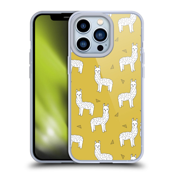 Andrea Lauren Design Animals Llama Soft Gel Case for Apple iPhone 13 Pro