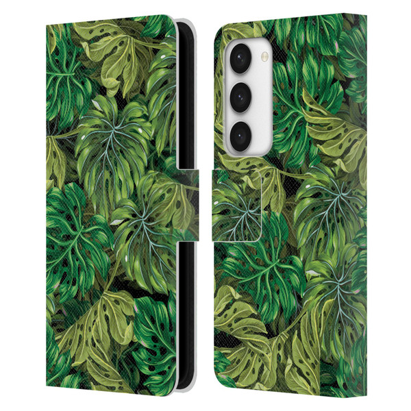 Mark Ashkenazi Banana Life Tropical Haven Leather Book Wallet Case Cover For Samsung Galaxy S23 5G