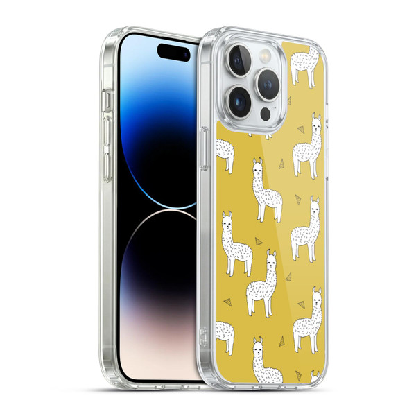 Andrea Lauren Design Animals Llama Soft Gel Case for Apple iPhone 14 Pro Max & MagSafe