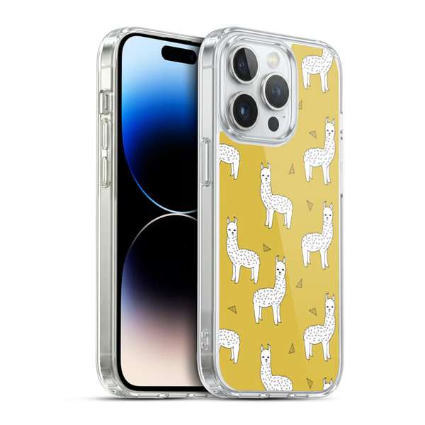 Andrea Lauren Design Animals Llama Soft Gel Case for Apple iPhone 14 Pro & MagSafe