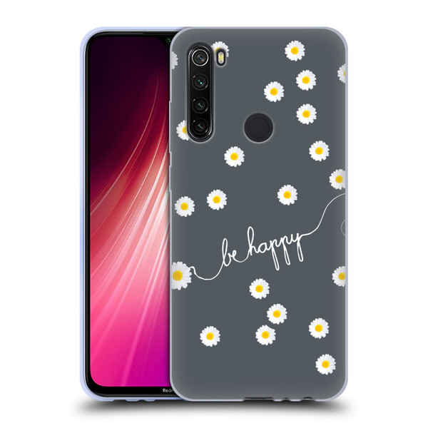 Monika Strigel Happy Daisy Grey Soft Gel Case for Xiaomi Redmi Note 8T