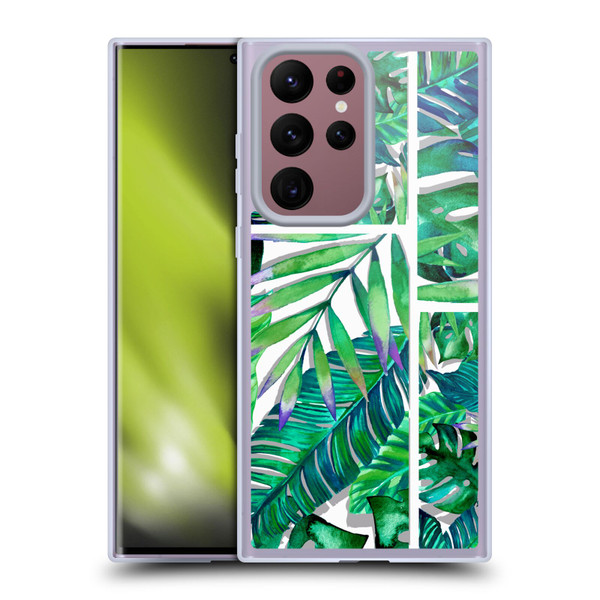 Mark Ashkenazi Banana Life Tropical Green Soft Gel Case for Samsung Galaxy S22 Ultra 5G
