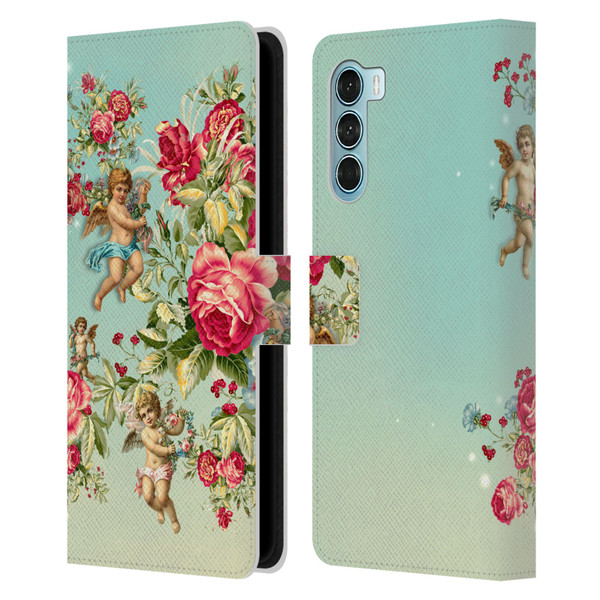 Mark Ashkenazi Florals Roses Leather Book Wallet Case Cover For Motorola Edge S30 / Moto G200 5G