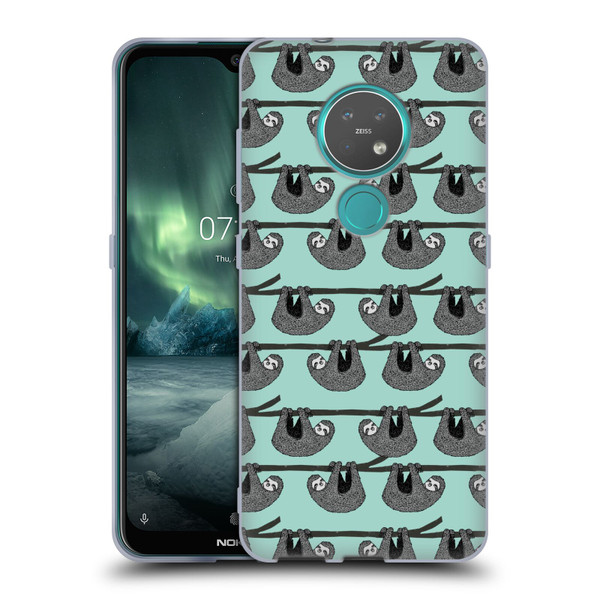 Andrea Lauren Design Animals Sloth Soft Gel Case for Nokia 6.2 / 7.2