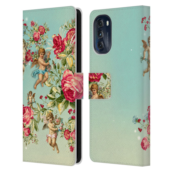 Mark Ashkenazi Florals Roses Leather Book Wallet Case Cover For Motorola Moto G (2022)