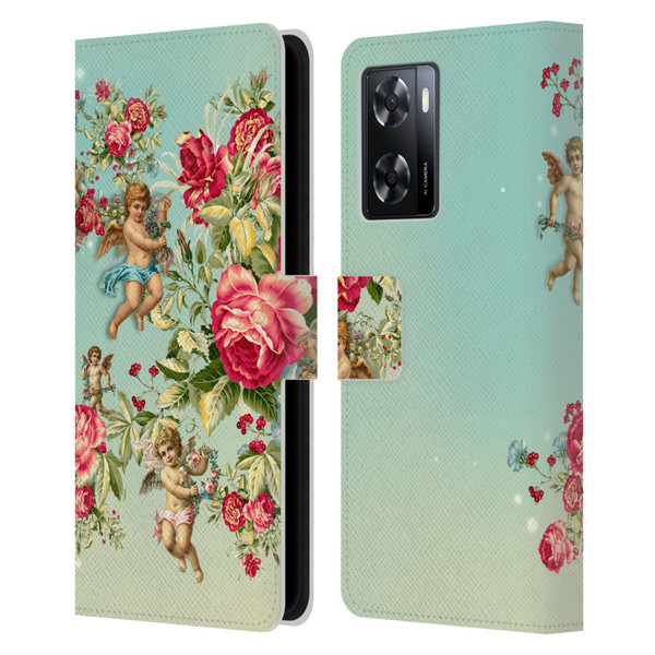 Mark Ashkenazi Florals Roses Leather Book Wallet Case Cover For OPPO A57s