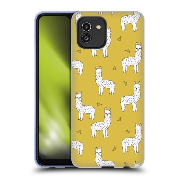 Andrea Lauren Design Animals Llama Soft Gel Case for Samsung Galaxy A03 (2021)