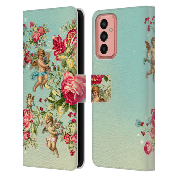 Mark Ashkenazi Florals Roses Leather Book Wallet Case Cover For Samsung Galaxy M13 (2022)