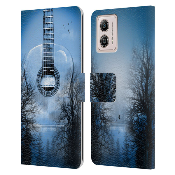 Mark Ashkenazi Music Mystic Night Leather Book Wallet Case Cover For Motorola Moto G53 5G