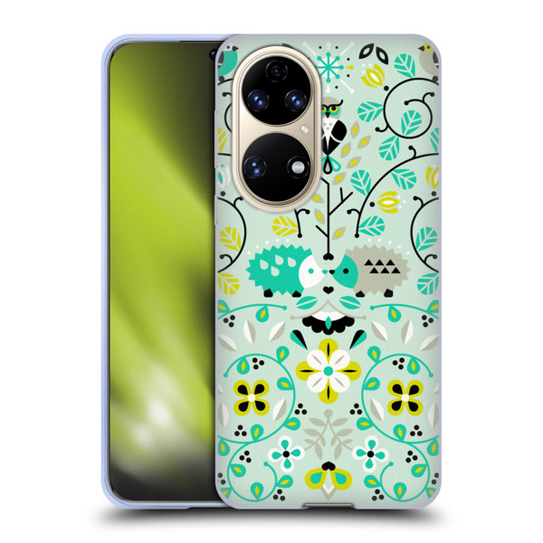 Cat Coquillette Animals Hedgehogs Symmetry Soft Gel Case for Huawei P50