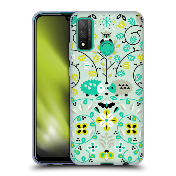 Cat Coquillette Animals Hedgehogs Symmetry Soft Gel Case for Huawei P Smart (2020)
