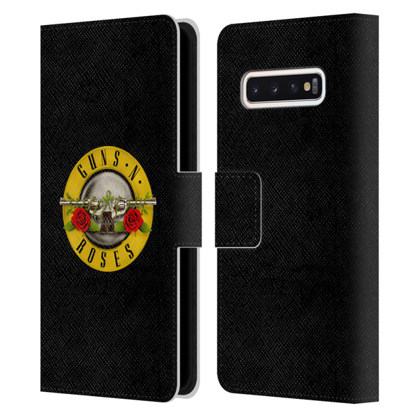 Guns N' Roses Key Art Bullet Logo Leather Book Wallet Case Cover For Samsung Galaxy S10