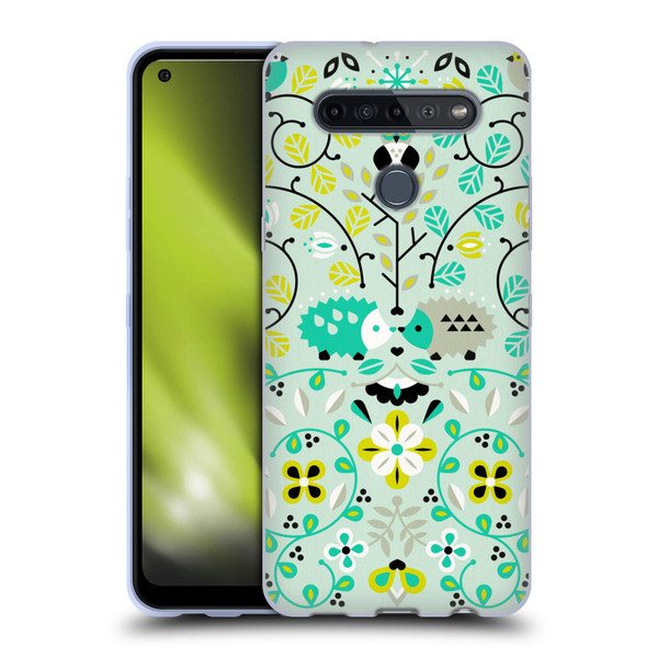 Cat Coquillette Animals Hedgehogs Symmetry Soft Gel Case for LG K51S