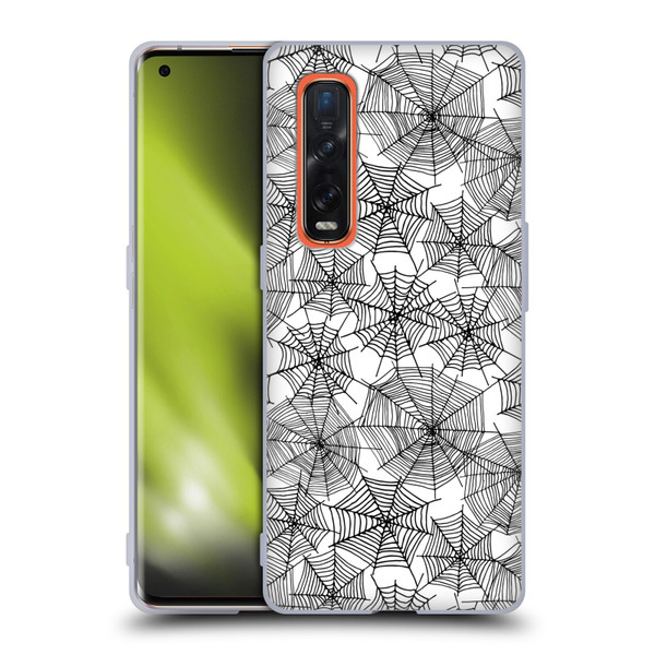Andrea Lauren Design Assorted Spider Webs Soft Gel Case for OPPO Find X2 Pro 5G