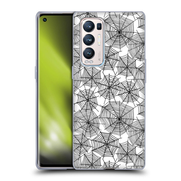 Andrea Lauren Design Assorted Spider Webs Soft Gel Case for OPPO Find X3 Neo / Reno5 Pro+ 5G