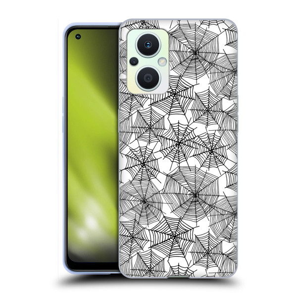 Andrea Lauren Design Assorted Spider Webs Soft Gel Case for OPPO Reno8 Lite