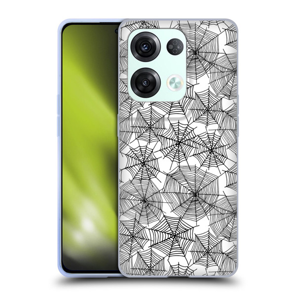 Andrea Lauren Design Assorted Spider Webs Soft Gel Case for OPPO Reno8 Pro