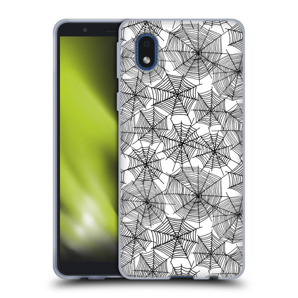 Andrea Lauren Design Assorted Spider Webs Soft Gel Case for Samsung Galaxy A01 Core (2020)