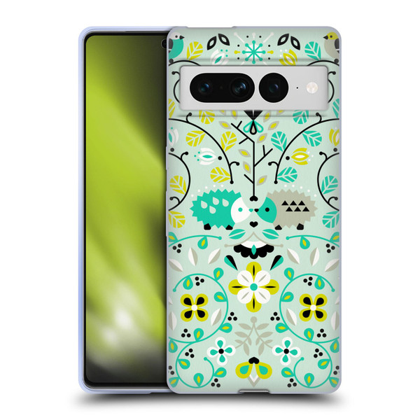 Cat Coquillette Animals Hedgehogs Symmetry Soft Gel Case for Google Pixel 7 Pro