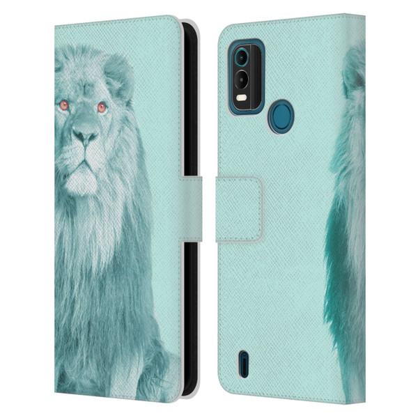 Mark Ashkenazi Pastel Potraits Lion Leather Book Wallet Case Cover For Nokia G11 Plus