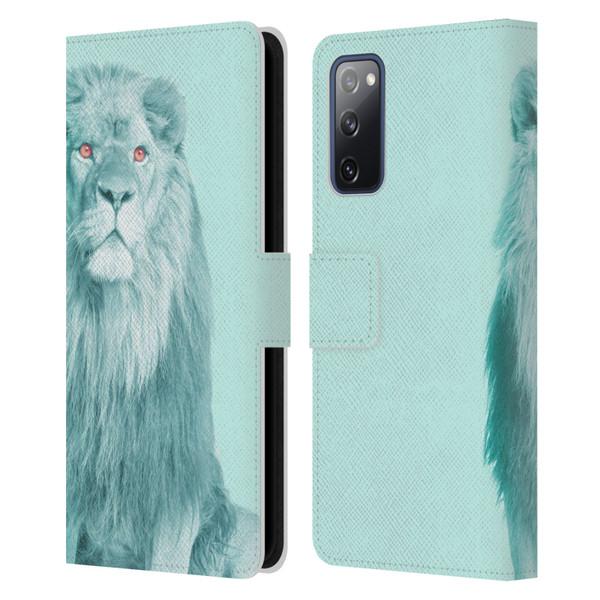 Mark Ashkenazi Pastel Potraits Lion Leather Book Wallet Case Cover For Samsung Galaxy S20 FE / 5G