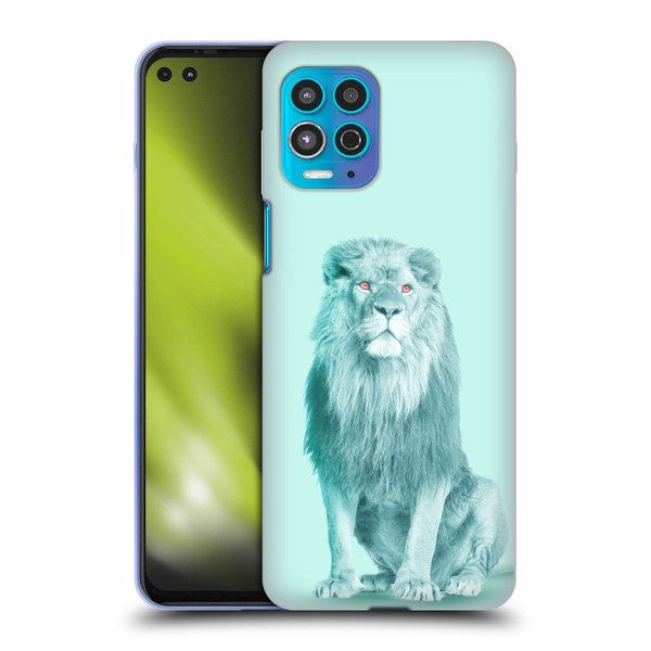 Mark Ashkenazi Pastel Potraits Lion Soft Gel Case for Motorola Moto G100