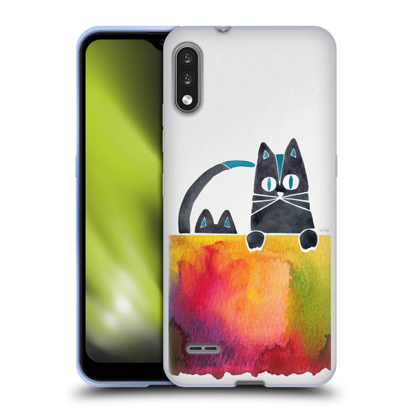 Cat Coquillette Animals 2 Cats Soft Gel Case for LG K22