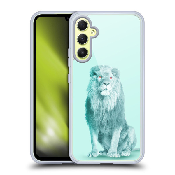 Mark Ashkenazi Pastel Potraits Lion Soft Gel Case for Samsung Galaxy A34 5G