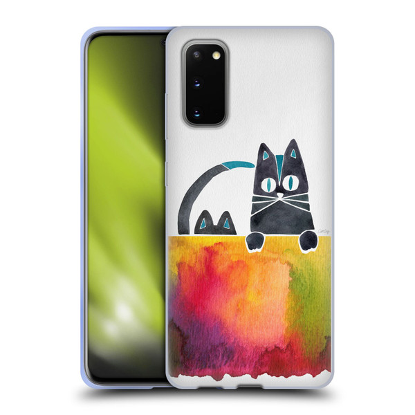 Cat Coquillette Animals 2 Cats Soft Gel Case for Samsung Galaxy S20 / S20 5G