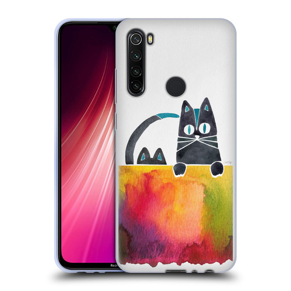 Cat Coquillette Animals 2 Cats Soft Gel Case for Xiaomi Redmi Note 8T