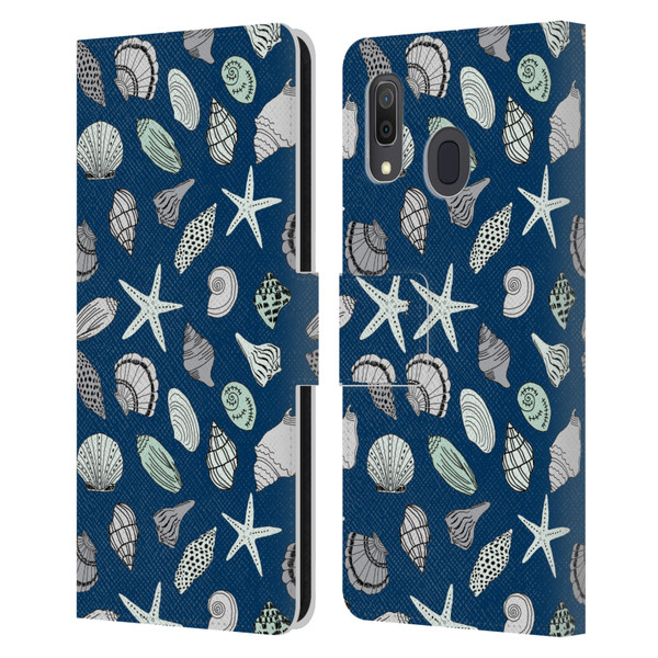 Andrea Lauren Design Sea Animals Shells Leather Book Wallet Case Cover For Samsung Galaxy A33 5G (2022)