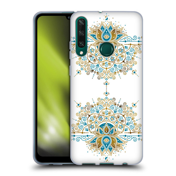 Cat Coquillette Patterns 6 Lotus Bloom Mandala 2 Soft Gel Case for Huawei Y6p