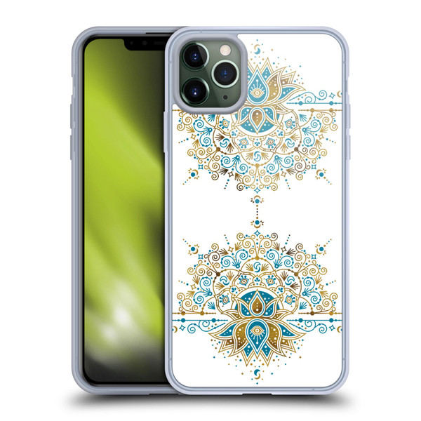 Cat Coquillette Patterns 6 Lotus Bloom Mandala 2 Soft Gel Case for Apple iPhone 11 Pro Max