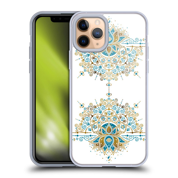 Cat Coquillette Patterns 6 Lotus Bloom Mandala 2 Soft Gel Case for Apple iPhone 11 Pro