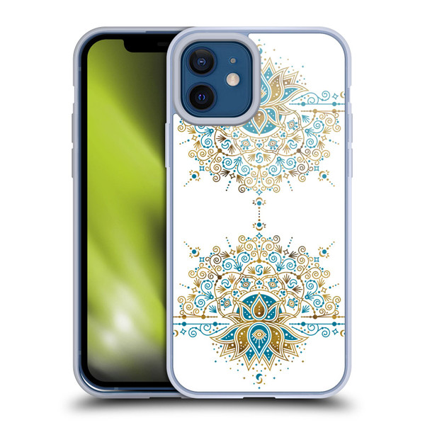 Cat Coquillette Patterns 6 Lotus Bloom Mandala 2 Soft Gel Case for Apple iPhone 12 / iPhone 12 Pro