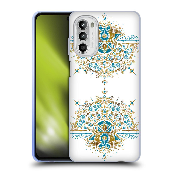 Cat Coquillette Patterns 6 Lotus Bloom Mandala 2 Soft Gel Case for Motorola Moto G52