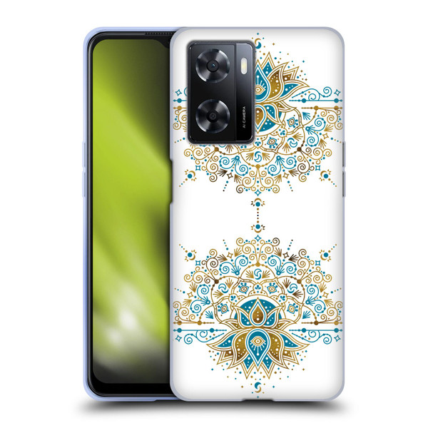 Cat Coquillette Patterns 6 Lotus Bloom Mandala 2 Soft Gel Case for OPPO A57s