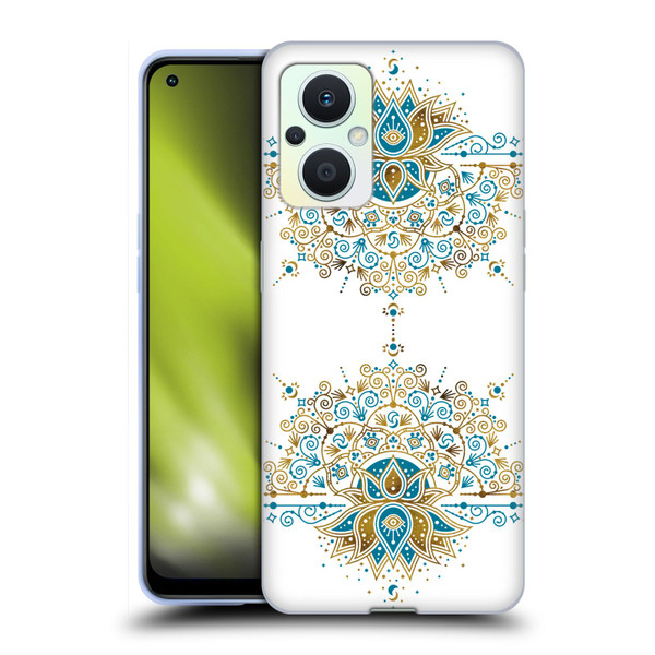 Cat Coquillette Patterns 6 Lotus Bloom Mandala 2 Soft Gel Case for OPPO Reno8 Lite