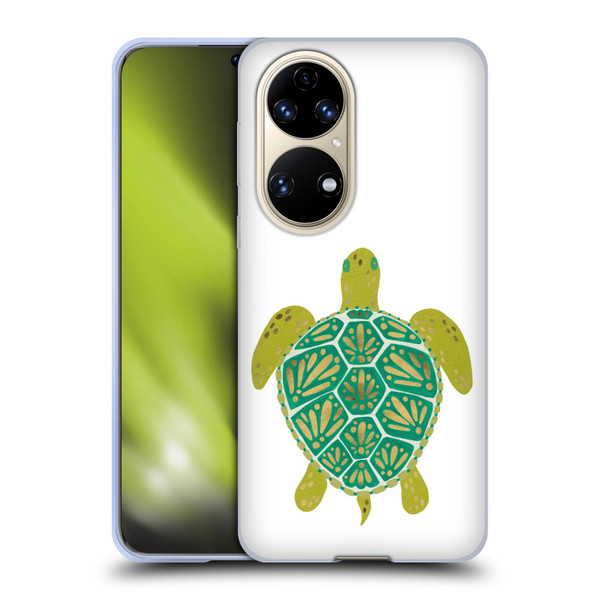 Cat Coquillette Sea Turtle Green Soft Gel Case for Huawei P50