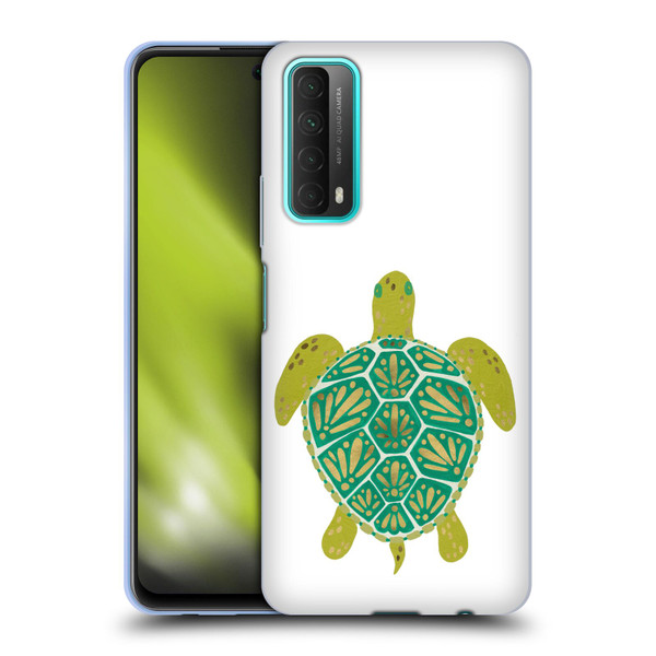Cat Coquillette Sea Turtle Green Soft Gel Case for Huawei P Smart (2021)