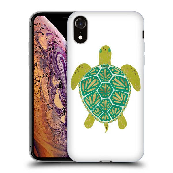 Cat Coquillette Sea Turtle Green Soft Gel Case for Apple iPhone XR